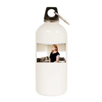 Sarah Ferguson White Water Bottle With Carabiner