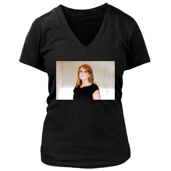 Sarah Ferguson Women's Deep V-Neck TShirt