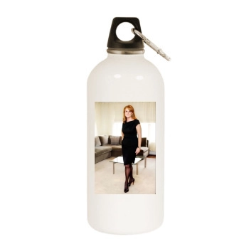 Sarah Ferguson White Water Bottle With Carabiner