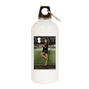 Sabrisse White Water Bottle With Carabiner