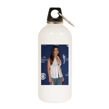 Gretchen Wilson White Water Bottle With Carabiner