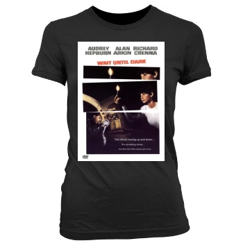 Wait Until Dark (1967) Women's Junior Cut Crewneck T-Shirt