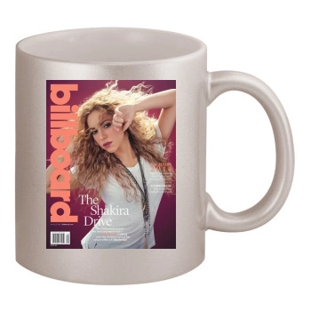 Shakira 11oz Metallic Silver Mug