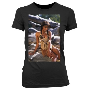 Traci Bingham Women's Junior Cut Crewneck T-Shirt