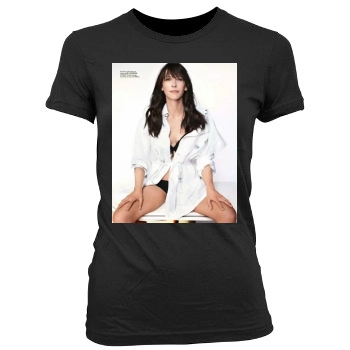 Sophie Marceau Women's Junior Cut Crewneck T-Shirt