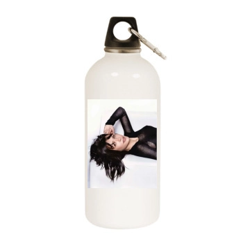 Sophie Marceau White Water Bottle With Carabiner