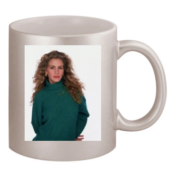 Julia Roberts 11oz Metallic Silver Mug