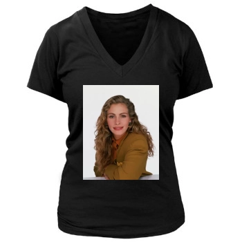 Julia Roberts Women's Deep V-Neck TShirt