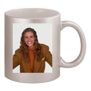 Julia Roberts 11oz Metallic Silver Mug