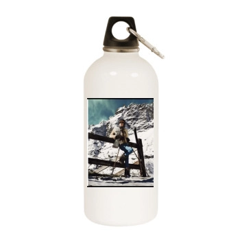 Julia Stegner White Water Bottle With Carabiner