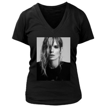 Julia Stegner Women's Deep V-Neck TShirt