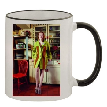 Sophie Turner 11oz Colored Rim & Handle Mug