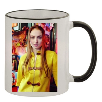 Sophie Turner 11oz Colored Rim & Handle Mug