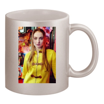 Sophie Turner 11oz Metallic Silver Mug