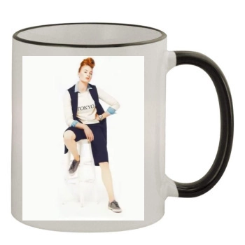 Sophie Turner 11oz Colored Rim & Handle Mug