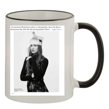 Sophie Turner 11oz Colored Rim & Handle Mug