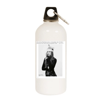 Sophie Turner White Water Bottle With Carabiner