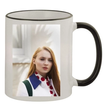 Sophie Turner 11oz Colored Rim & Handle Mug