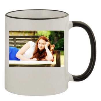 Sophie Turner 11oz Colored Rim & Handle Mug