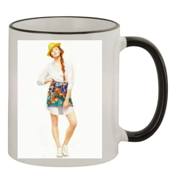 Sophie Turner 11oz Colored Rim & Handle Mug