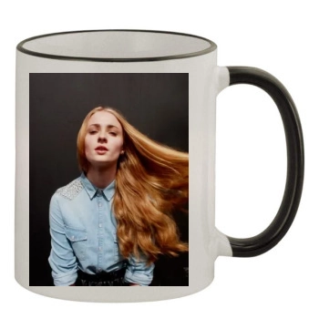 Sophie Turner 11oz Colored Rim & Handle Mug