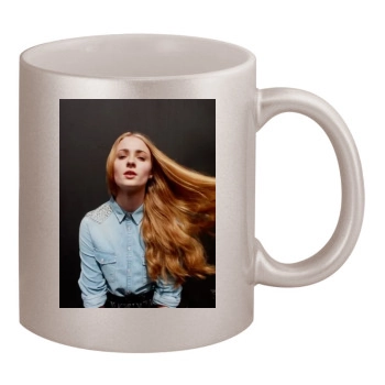 Sophie Turner 11oz Metallic Silver Mug