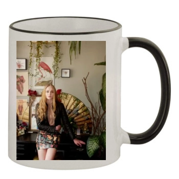 Sophie Turner 11oz Colored Rim & Handle Mug