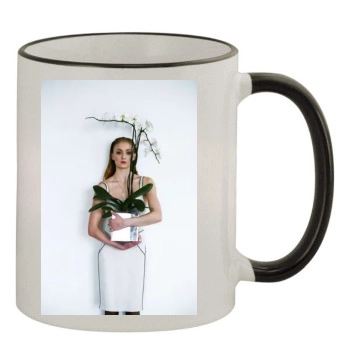 Sophie Turner 11oz Colored Rim & Handle Mug