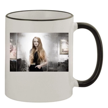 Sophie Turner 11oz Colored Rim & Handle Mug