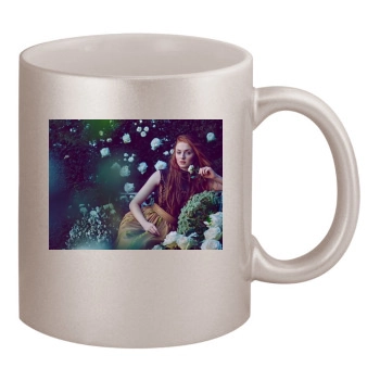 Sophie Turner 11oz Metallic Silver Mug