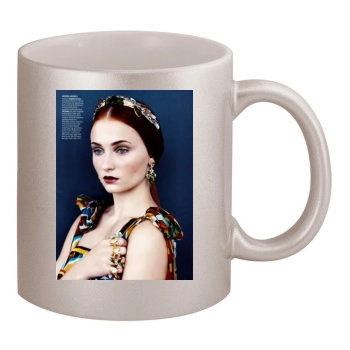 Sophie Turner 11oz Metallic Silver Mug