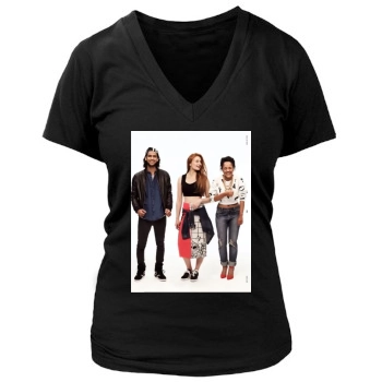 Sophie Turner Women's Deep V-Neck TShirt