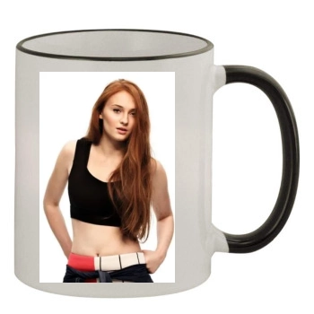 Sophie Turner 11oz Colored Rim & Handle Mug