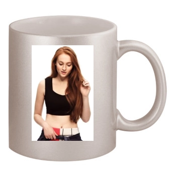 Sophie Turner 11oz Metallic Silver Mug