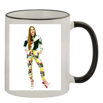 Sophie Turner 11oz Colored Rim & Handle Mug