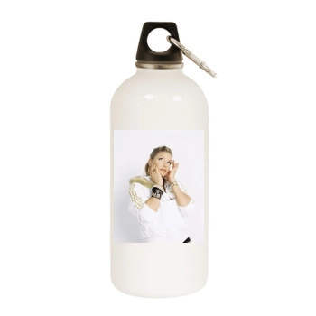 Fergie White Water Bottle With Carabiner
