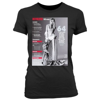 Taylor Momsen Women's Junior Cut Crewneck T-Shirt