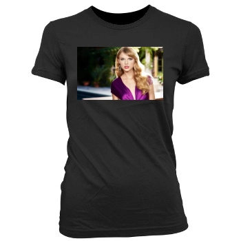 Taylor Swift Women's Junior Cut Crewneck T-Shirt