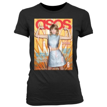 Taylor Swift Women's Junior Cut Crewneck T-Shirt