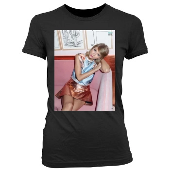 Taylor Swift Women's Junior Cut Crewneck T-Shirt