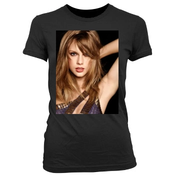 Taylor Swift Women's Junior Cut Crewneck T-Shirt