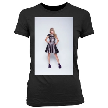 Taylor Swift Women's Junior Cut Crewneck T-Shirt