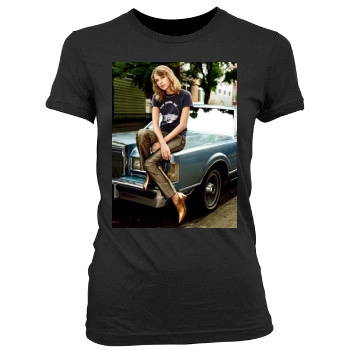 Taylor Swift Women's Junior Cut Crewneck T-Shirt