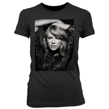 Taylor Swift Women's Junior Cut Crewneck T-Shirt