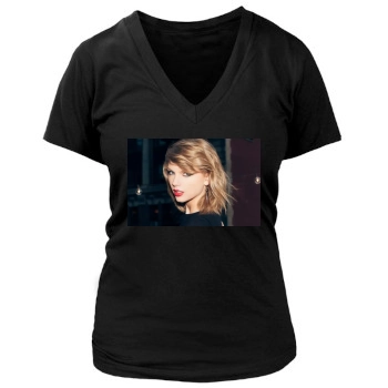 Taylor Swift Women's Deep V-Neck TShirt