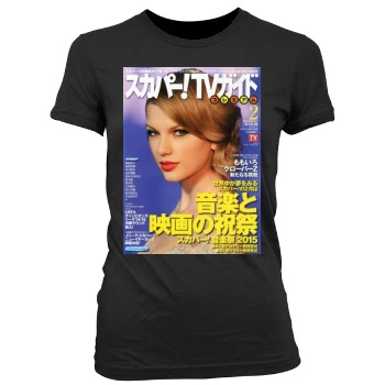 Taylor Swift Women's Junior Cut Crewneck T-Shirt