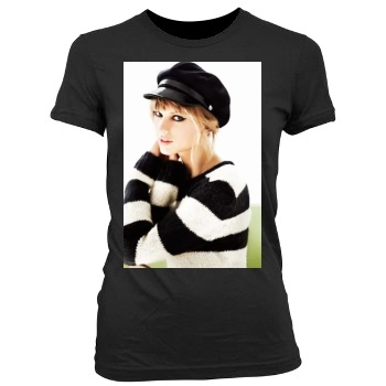 Taylor Swift Women's Junior Cut Crewneck T-Shirt