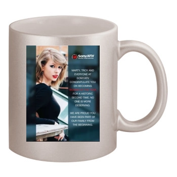 Taylor Swift 11oz Metallic Silver Mug