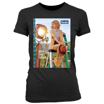 Taylor Swift Women's Junior Cut Crewneck T-Shirt