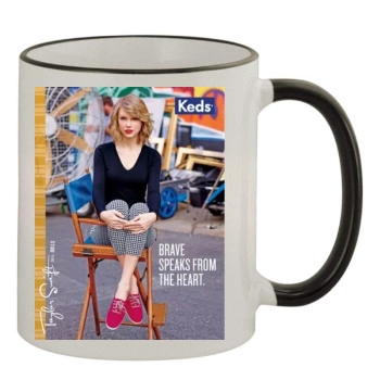 Taylor Swift 11oz Colored Rim & Handle Mug